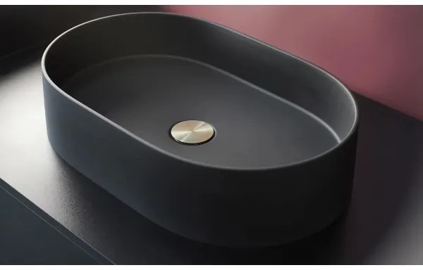 Deante CQS_NU6S - Umývadlo na dosku SILIA 35x55 cm granit/čierna