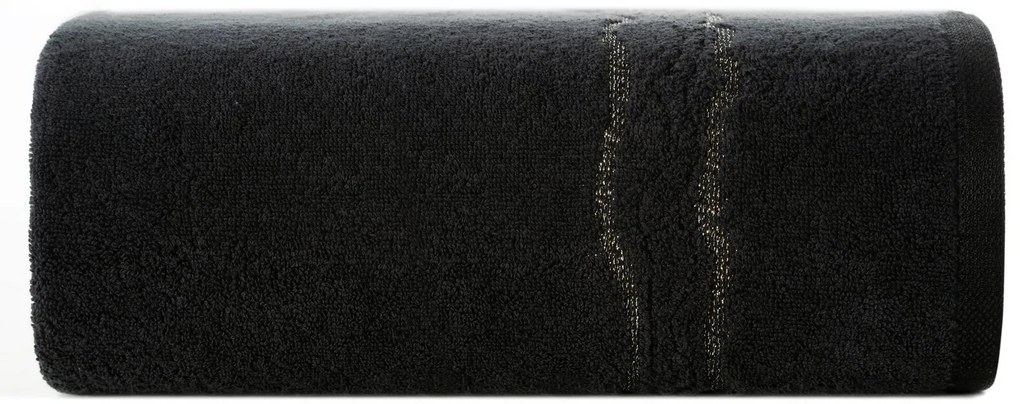 BAVLNENÝ UTERÁK KARIN 70X140 CM ČIERNA