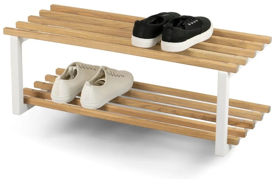 Biely kovový stojan na topánky Marco – Spinder Design