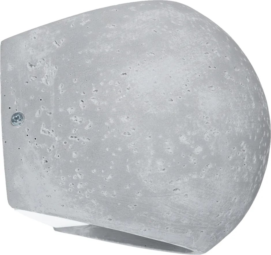 Nástenné svietidlo Globe, 1x betónové tienidlo