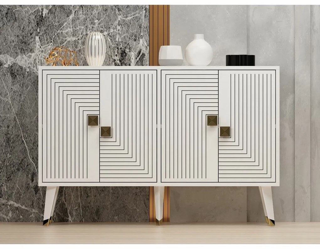 Skrinka Ahart White and Gold