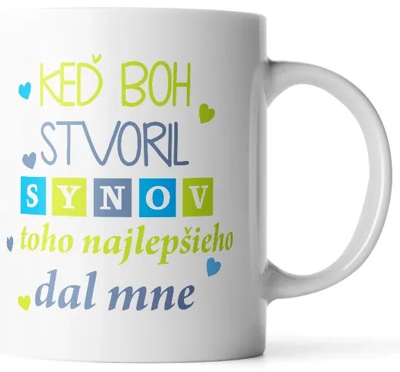 Sablio Hrnček Keď Boh stvoril synov - 890 ml - XXL