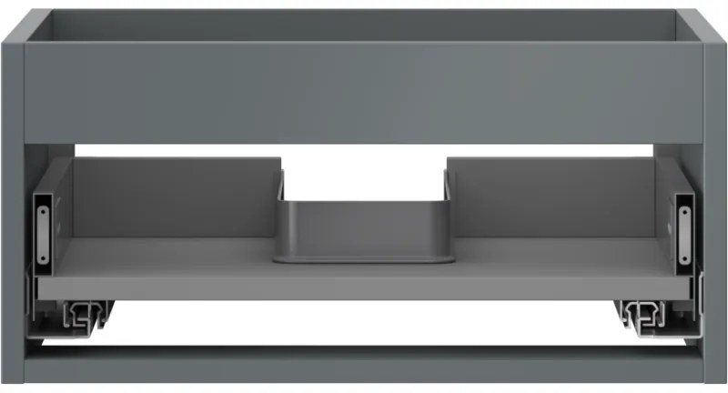 Mexen Box-A, závesná skrinka 50 cm, 1 zásuvka, grafitová matná, 91AX0-0500-235-1-66