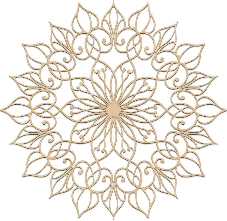 Drevená mandala Kvet života - Luxusná nástenná dekorácia | SENTOP HDF0247