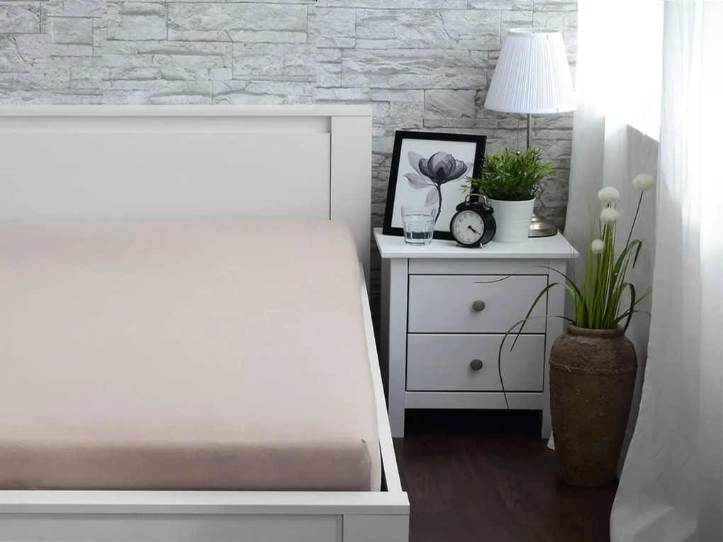 XPOSE® Jersey plachta Exclusive - kávová 200x200 cm