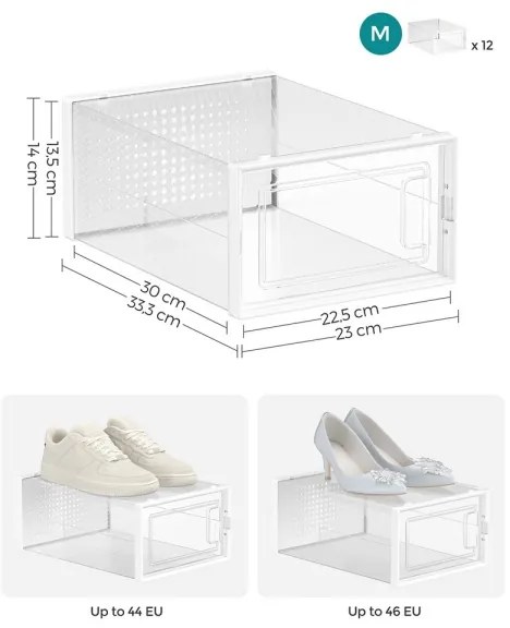 Modulárny regál s priehradkami BOXIFY biely