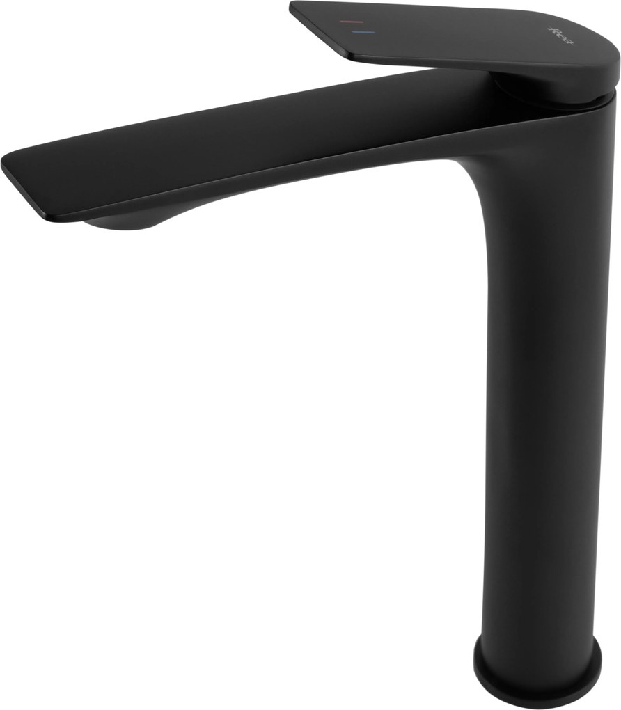 Rea Avalon, vysoká umývadlová batéria h-305, čierna matná, REA-B1126