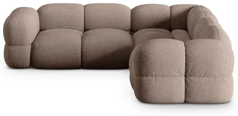 Hnedá rohová pohovka Loretto – Cosmopolitan Design