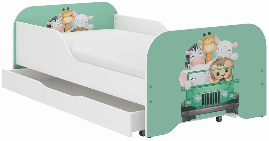 Detská posteľ KIM - KAMARÁTI NA VÝLETE 160x80 cm