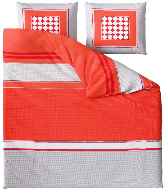 Obliečky z Renforcé bavlny TABITA červené Rozmer obliečky: 2 ks 80 x 80 cm | 200 x 200 cm