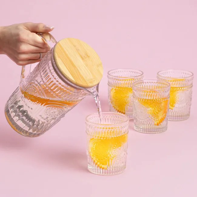 Sada džbánu a štyroch pohárov LOBOS 728181 (5 ks)