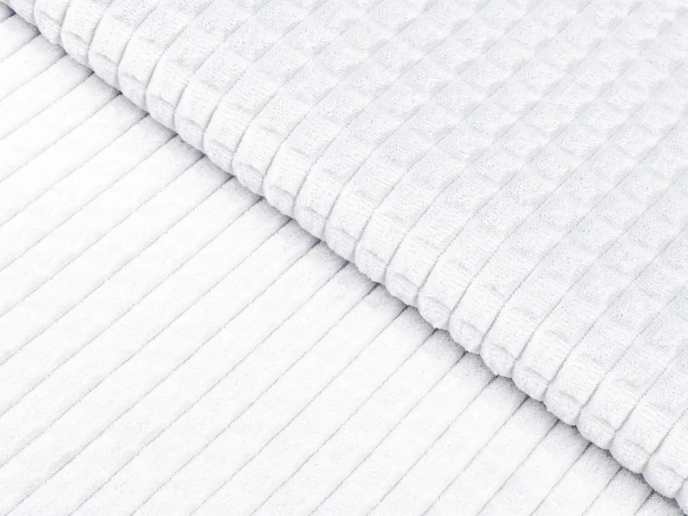 Biante Detské posteľné obliečky do postieľky Minky kocky MKK-001 Biele Do postieľky 90x130 a 40x60 cm