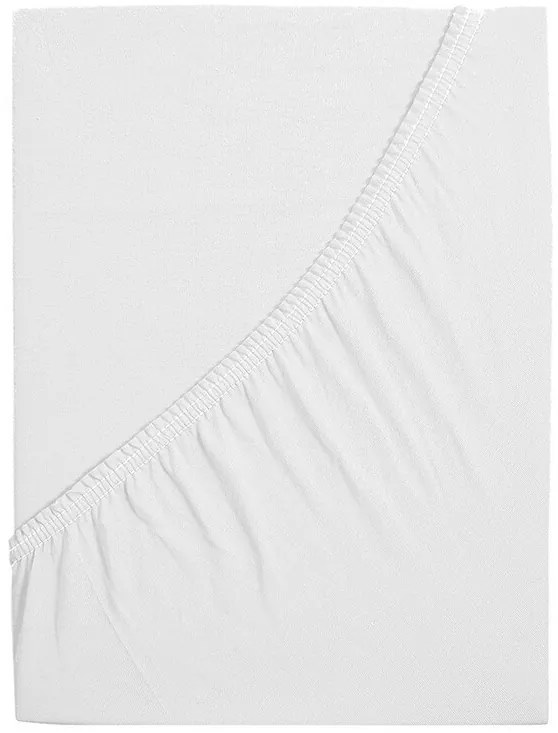 4Home jersey prestieradlo Ideál biela, 90 x 200 cm