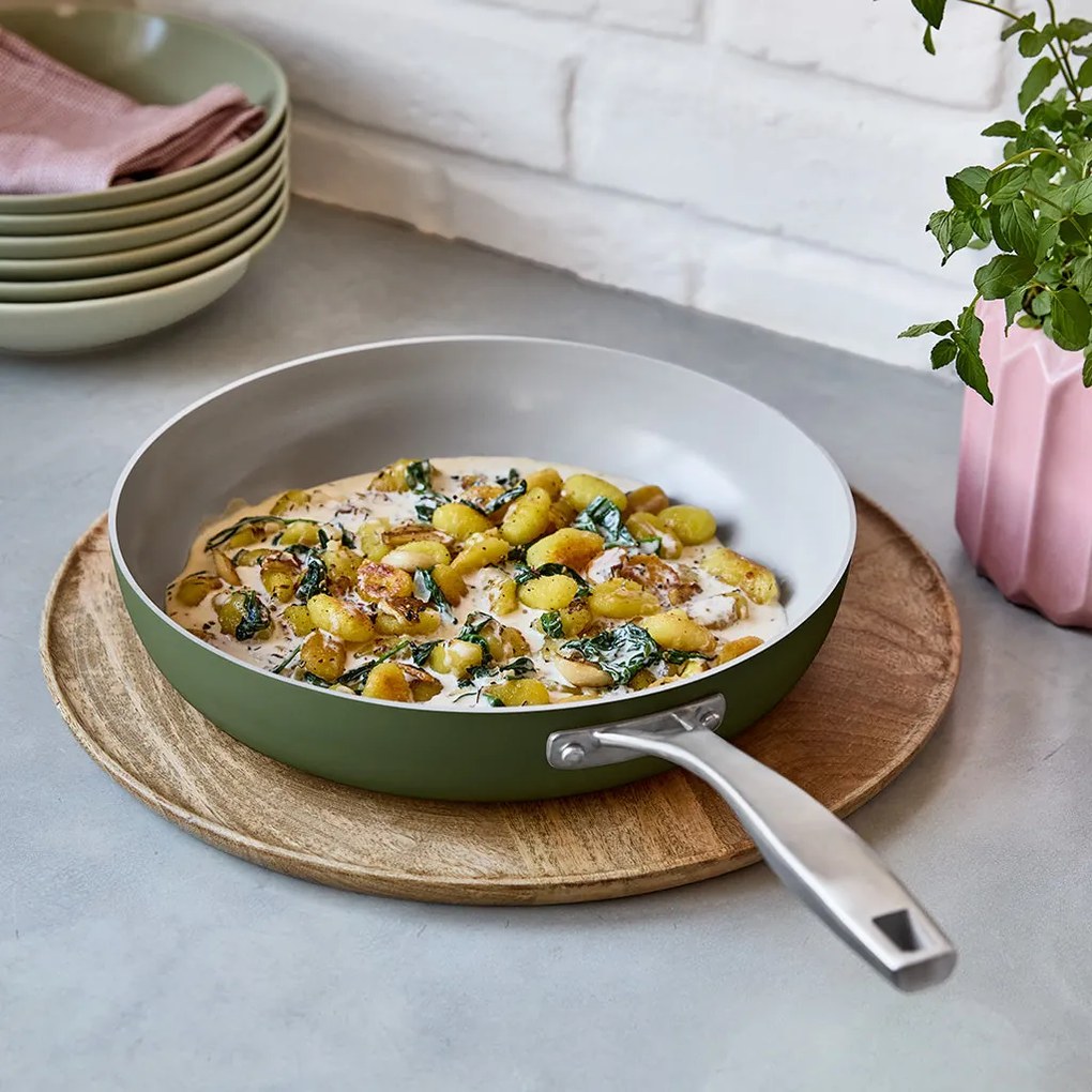 Elmich Základná sada keramických panvíc Vital olivovo zelená, 2 ks