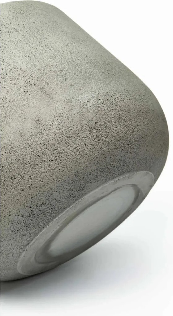 Kvetináč GIRAR, sklolaminát, výška 37 cm, tmavo sivá