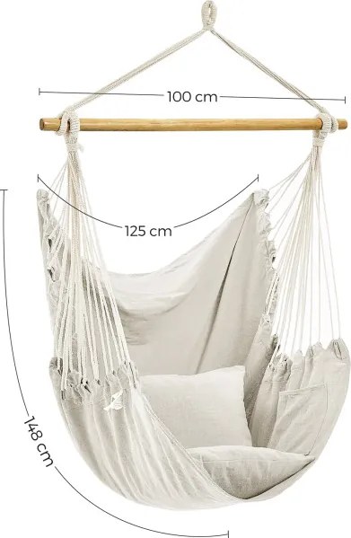 Závesné kreslo s vankúšmi GDC187M01