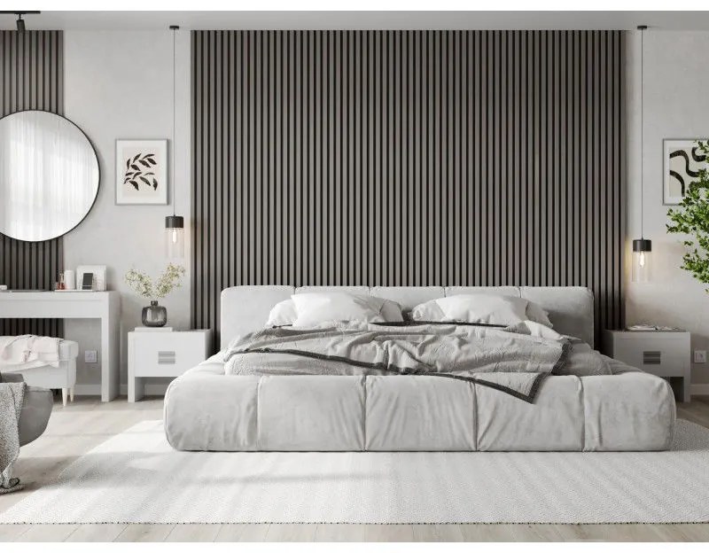 Mexen Lam-B, akustické stenové lamely 275 × 30 cm, HDF doska 4 mm, technická dyha, dub oceľový, S100-275307-3015-006