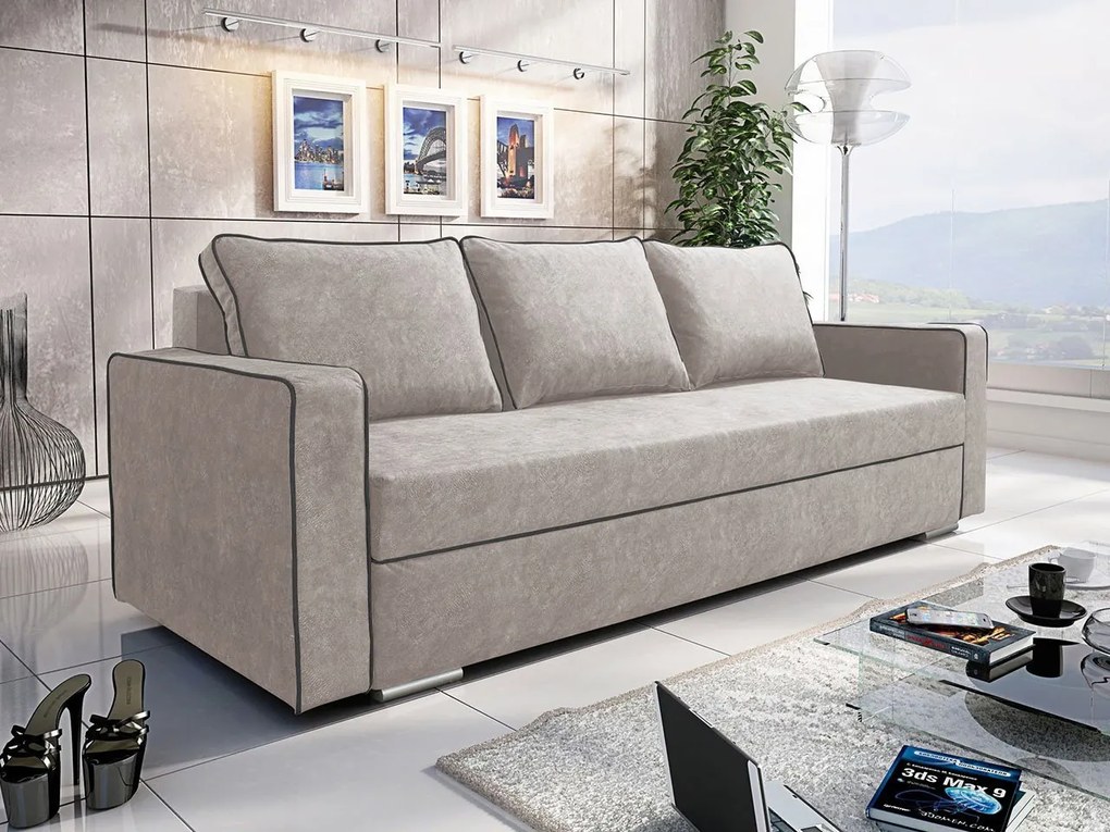 Rozkladacia pohovka Mensa, Dostupné poťahy: Amor Velvet 4314 + Amor Velvet 4314 + Amor Velvet 4317