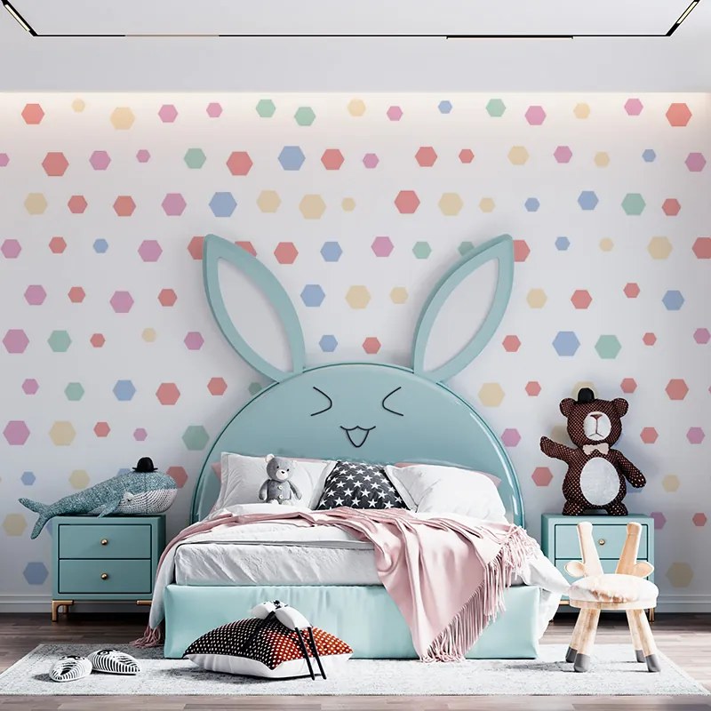 Sablio Tapeta Rôznofarebné bodky - 125x75 cm