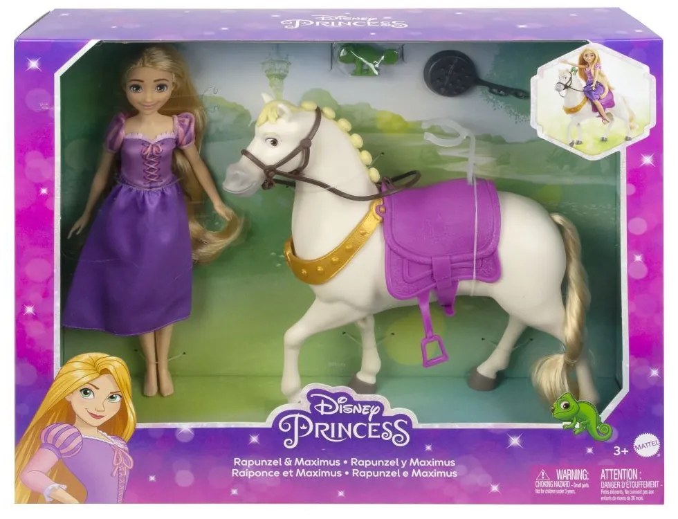 Mattel Disney Princezná Locika a bábika Maximus