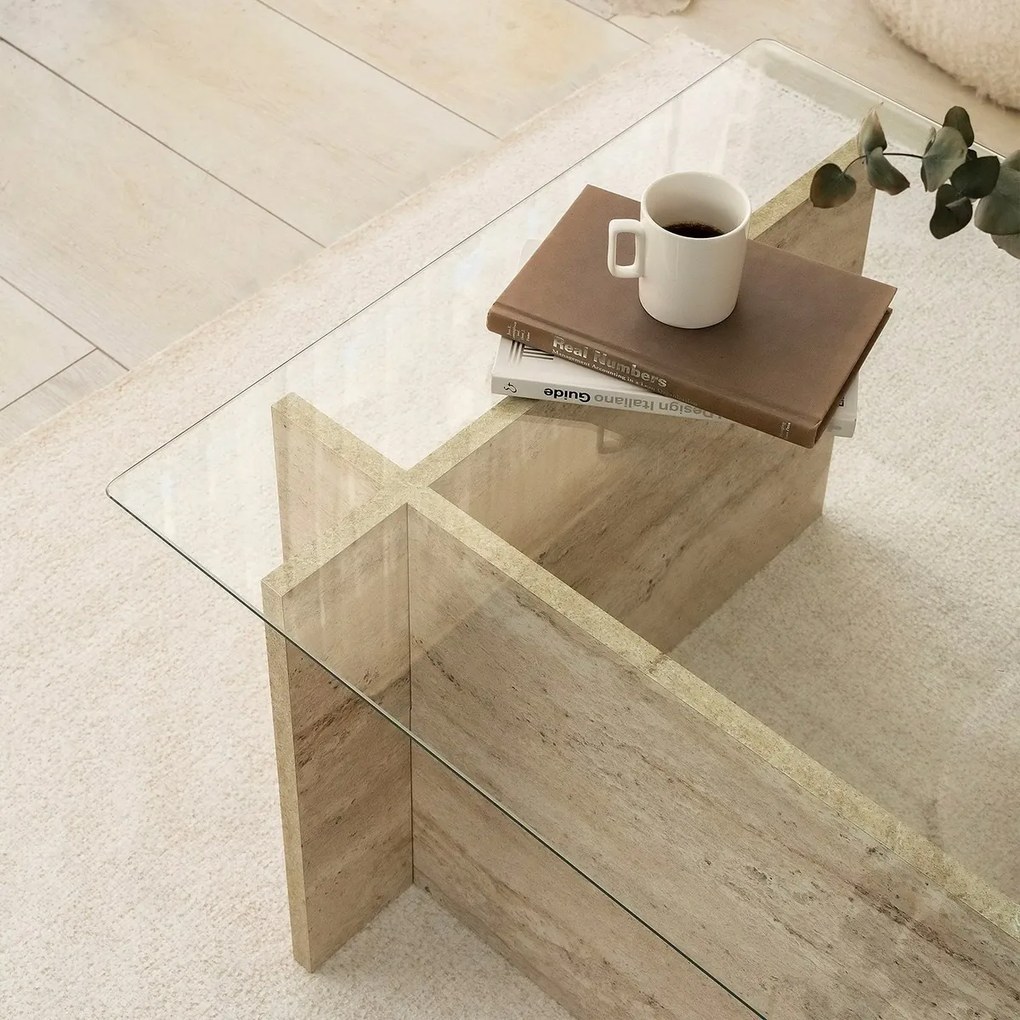 Konferenčný stolík New Escape Travertine