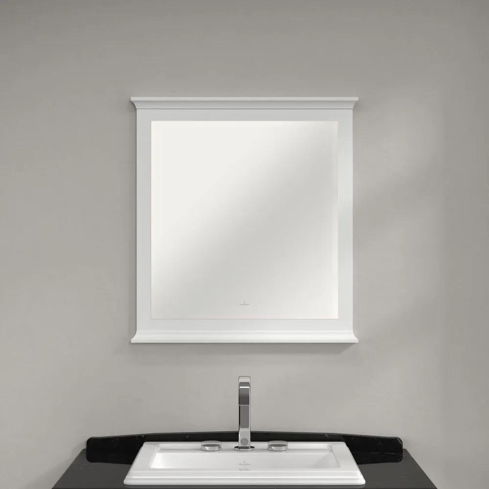 VILLEROY &amp; BOCH Hommage zrkadlo, 985 x 37 x 740 mm, matná biela lakovaná, 85652200