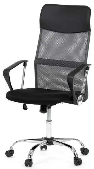 Autronic BONTEC Kancelárska stolička, hojdací mechanizmus, šedá sieťovina, KA-E305 GREY Farba: Šedá