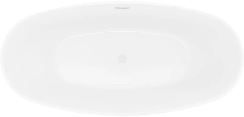 Mexen Lira, voľne stojaca vaňa, vzor, 170 x 80 cm, biela-čierna, przelew biały- 52831708075-20