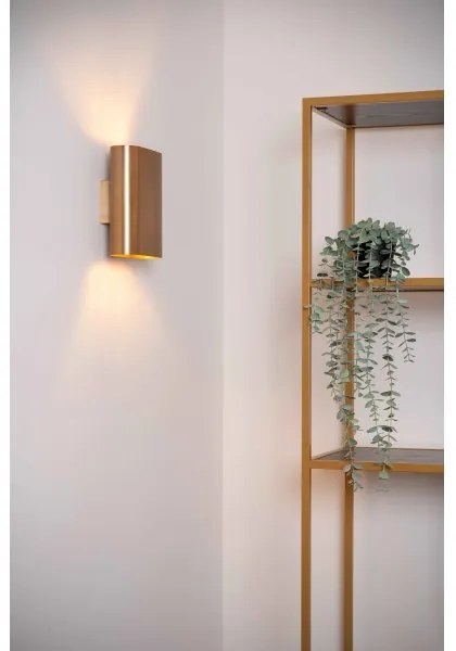 Lucide 12219/02/02 - Nástenné svietidlo OVALIS 2xE14/9W/230V zlatá