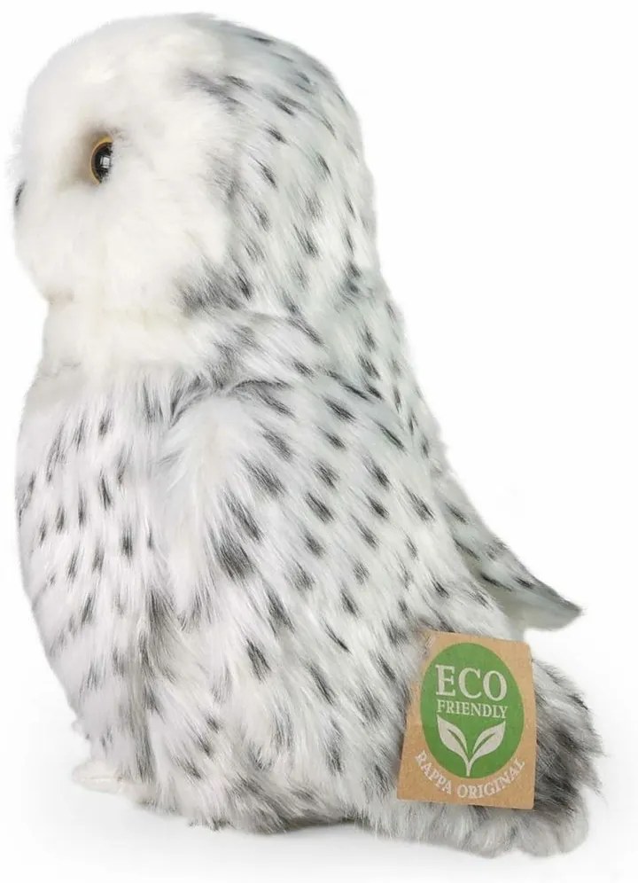 Rappa Plyšová sova snežná 18 cm ECO-FRIENDLY
