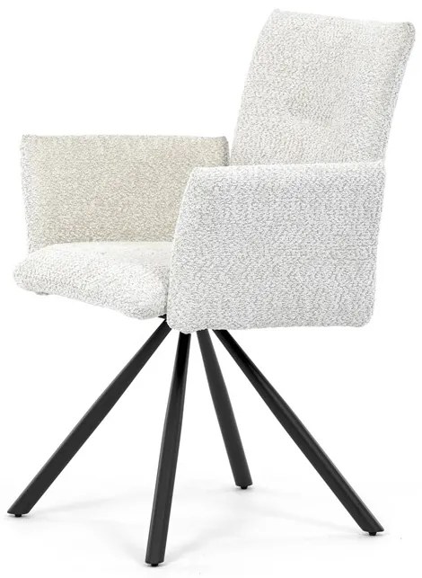 Autronic BONTEC Jedálenská stolička, krémová, látka bouclé, DCH-W1117 CRM2 Farba: Hnedá