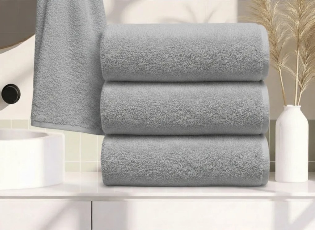 Osuška NORIELLE 70x140 cm svetlosivá, 100% bavlna