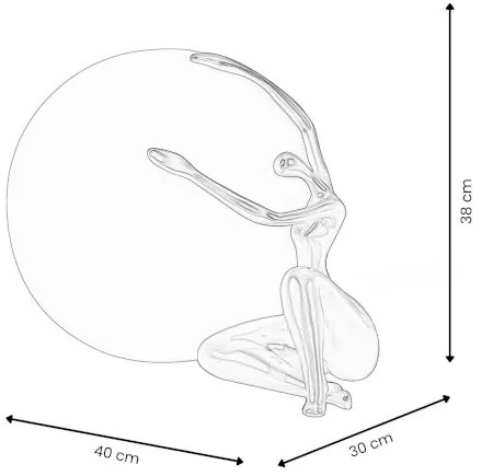 Dizajn svietidlo WOMAN HAGGING BLUE