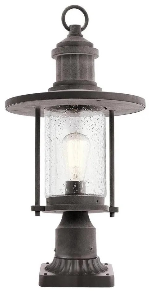 Kichler KL-RIVERWOOD3-M - Vonkajšia lampa RIVERWOOD 1xE27/60W/230V IP44 čierna