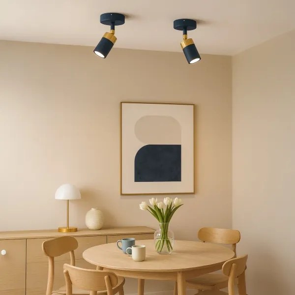 Brilagi - Nástenné bodové svietidlo POKER 1xGU10/25W/230V modrá