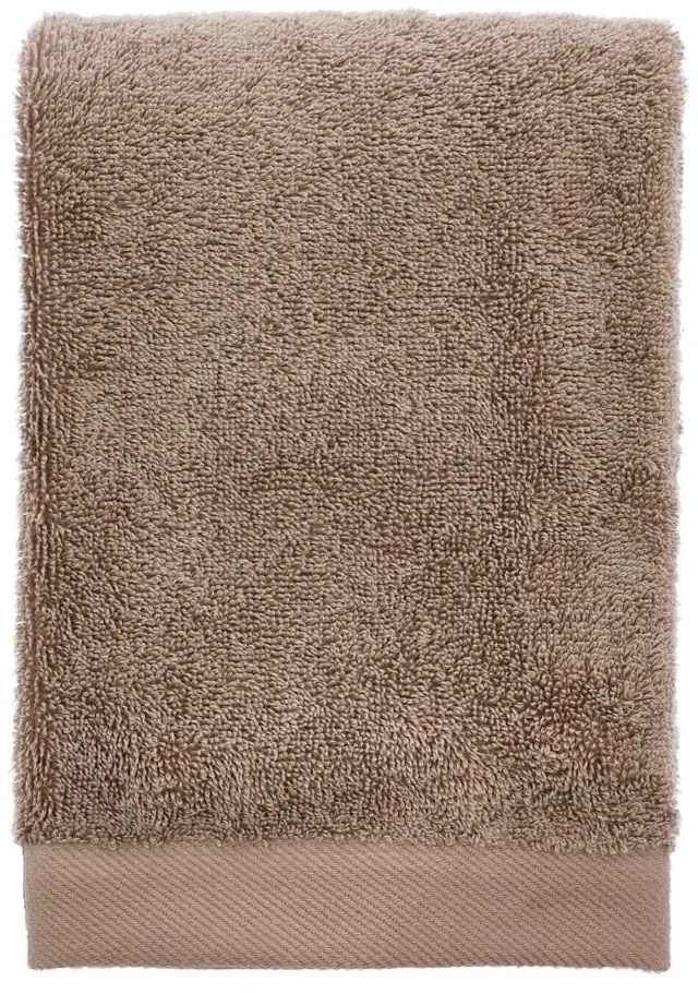 Hnedý uterák z bio bavlny 50x100 cm Comfort Organic - Södahl