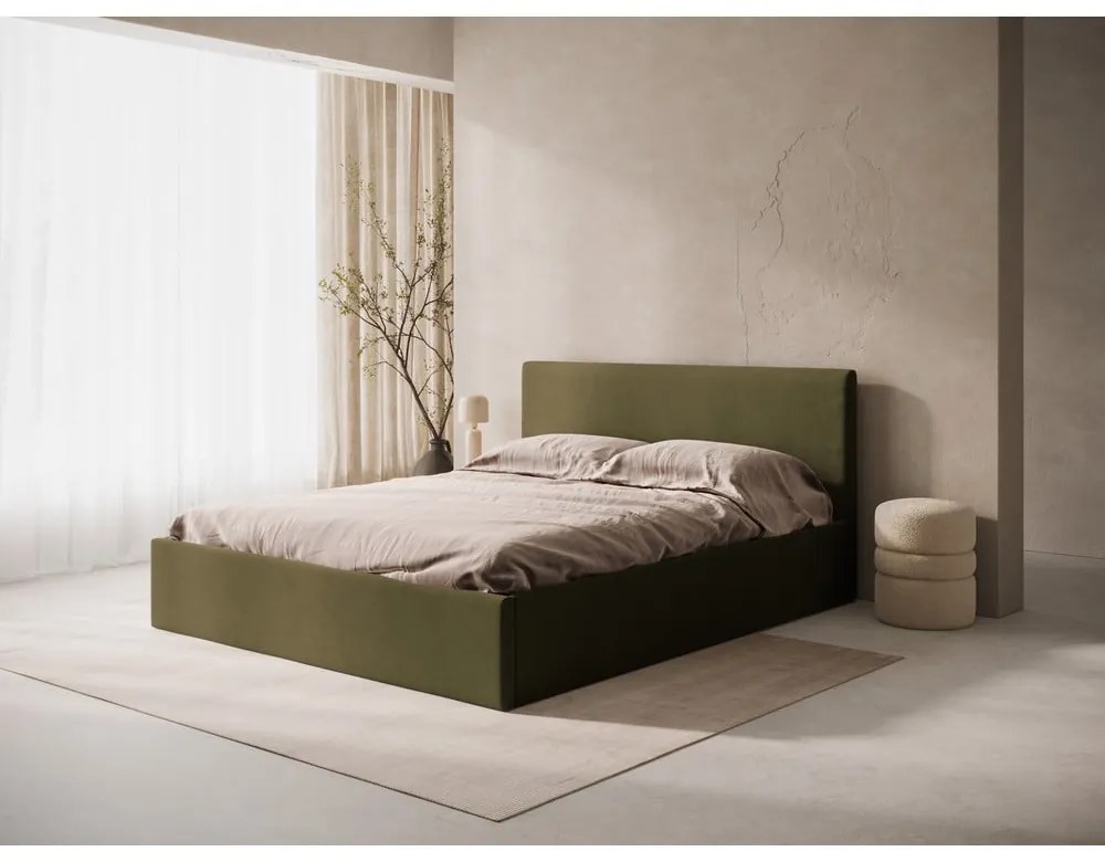 Zelené čalúnené čelo postele 150,5x100 cm Remo – Micadoni