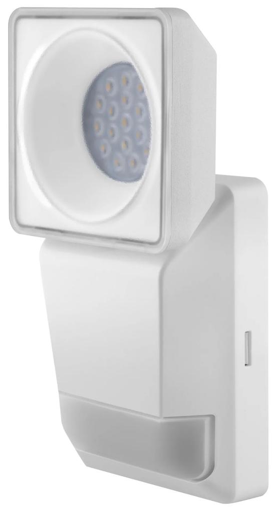 LEDVANCE Vonkajšie LED nástenné bodové osvetlenie s čidlom ENDURA SPOT, 8W, denná biela, IP55, biele