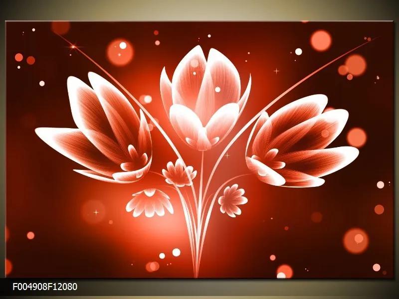 Obraz na plátne Červené kvety, Obdĺžnik 120x80cm 87,92 €