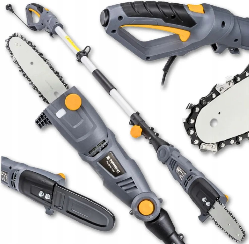 Elektrická reťazová píla na konáre s výložníkom, Teleskopická, Zahradná