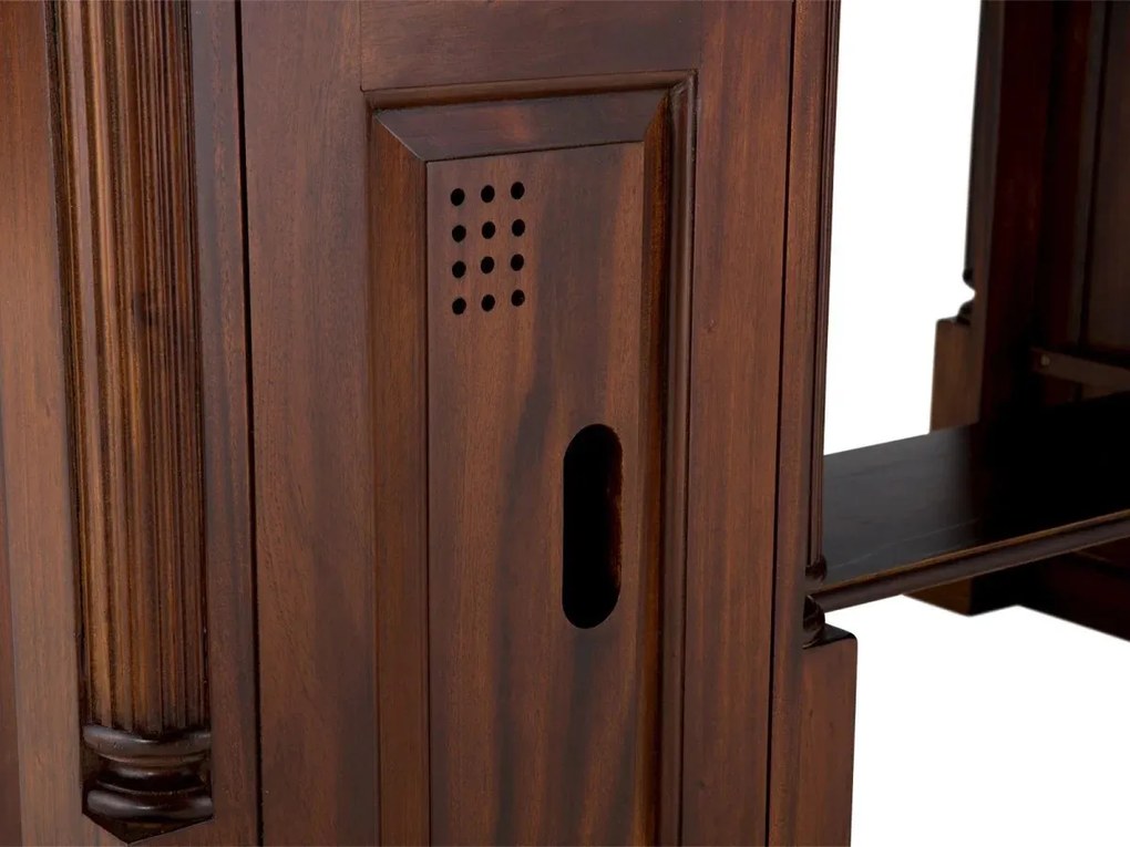 furniture-nabytek.cz - Masívny písací stôl Cambridge z mahagónu, lakovaný, hnedý – 120×60×80 cm