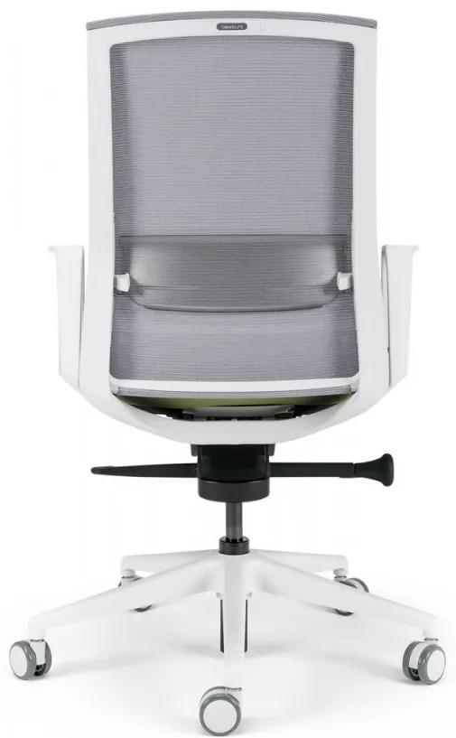 Kancelárska ergonomická stolička BESTUHL S27 WHITE — viac farieb, snímateľný poťah Modrá