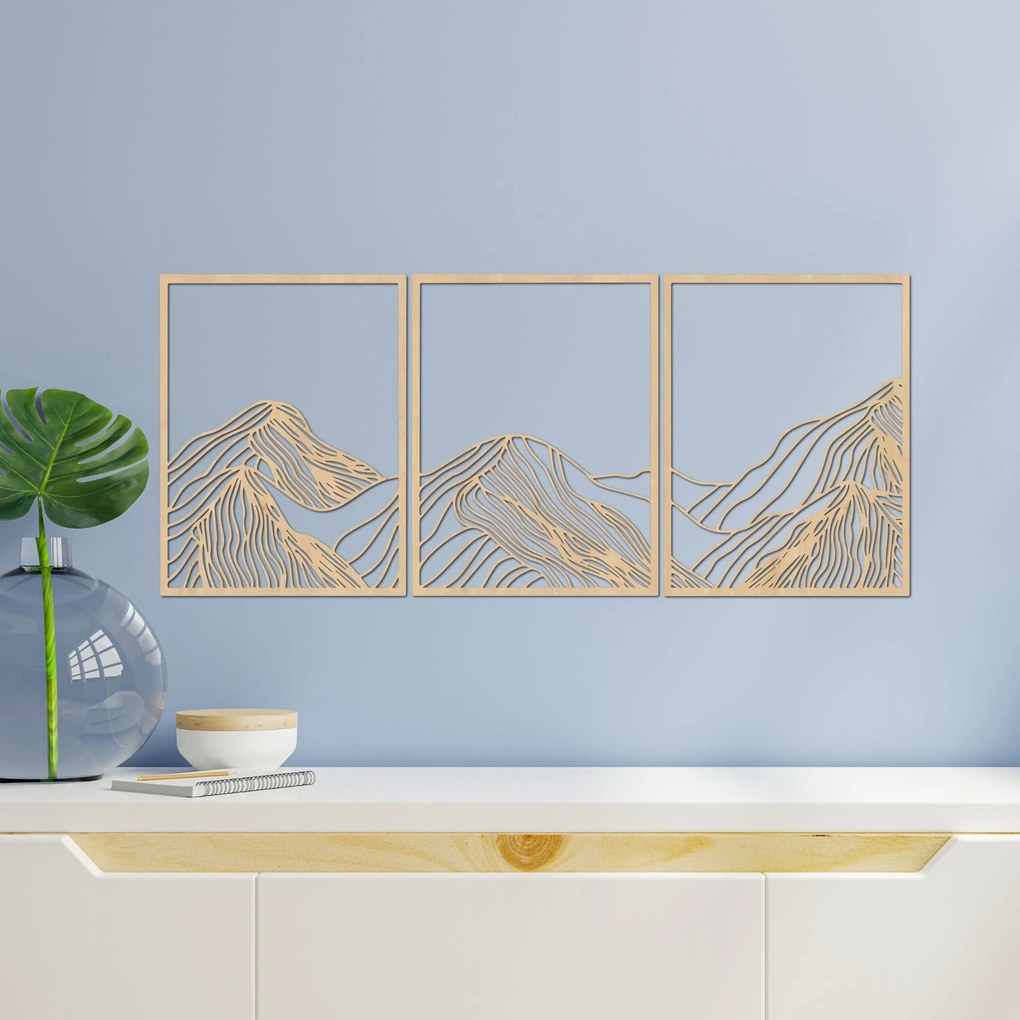 Hory elegantná drevená dekorácia | MAUTANIS: HDF - Javor 80 x 35 cm 4488-99795 HDF0478