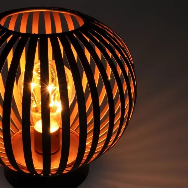 Solight WO3102 - LED Dekoračná stolná lampa LED/3xAA čierna/meď