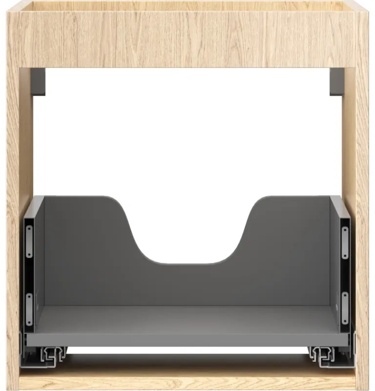 Mexen Box-A, závesná skrinka 45 cm, 1 zásuvka, dub, 91AX0-0450-470-1-81