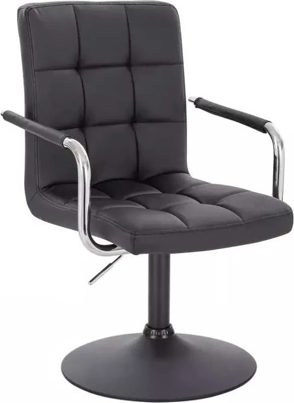 LuxuryForm DESIGN Stolička VERONA na čiernom tanieri - čierna