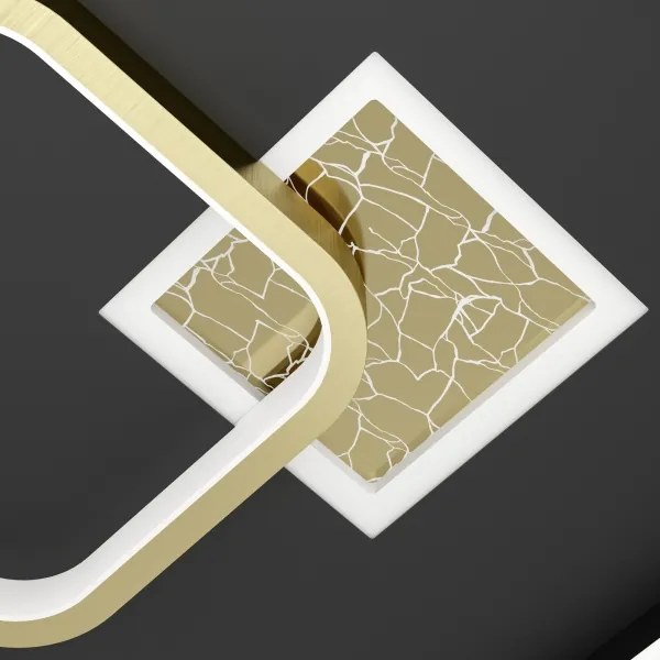 Eglo 901245 - LED Stropné svietidlo TIRIOLO LED/16,2W/230V+1xLED/9,2W čierna/zlatá