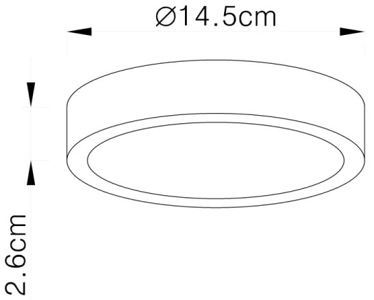 Globo 12366-15 - LED stmievateľné stropné svietidlo VITOS LED/15W/230V