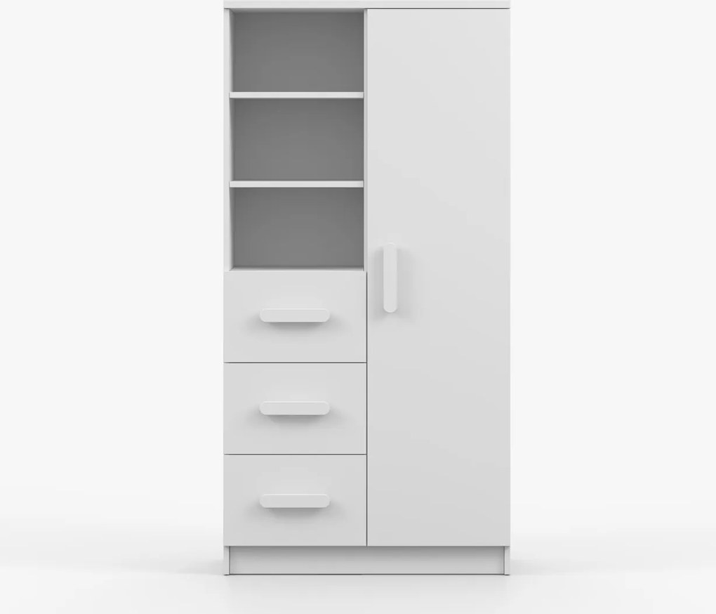 Regál SMYK - biely (viac variant)