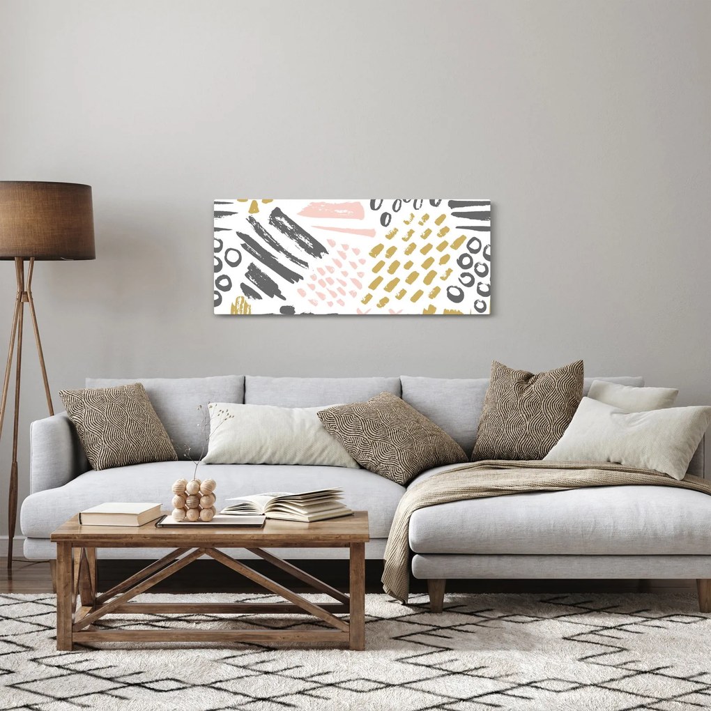 Obraz - Abstraktné ťahy (120x50 cm)